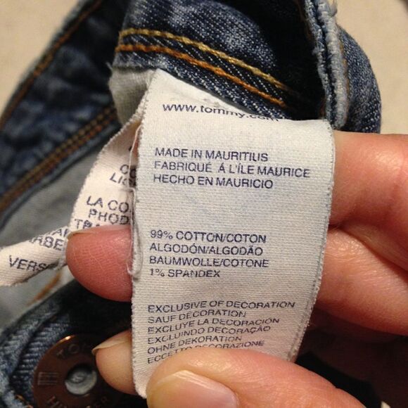 Tommy Hilfiger med wash denim boyfriend capris 8 - Picture 6 of 7